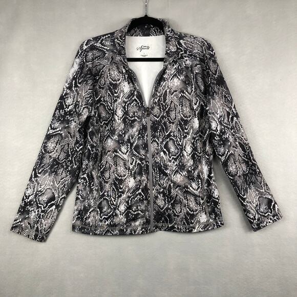 Style & Co Jackets & Blazers - Style & Co. Sport Snakeskin Print Jacket Women's Large Long Sleeve